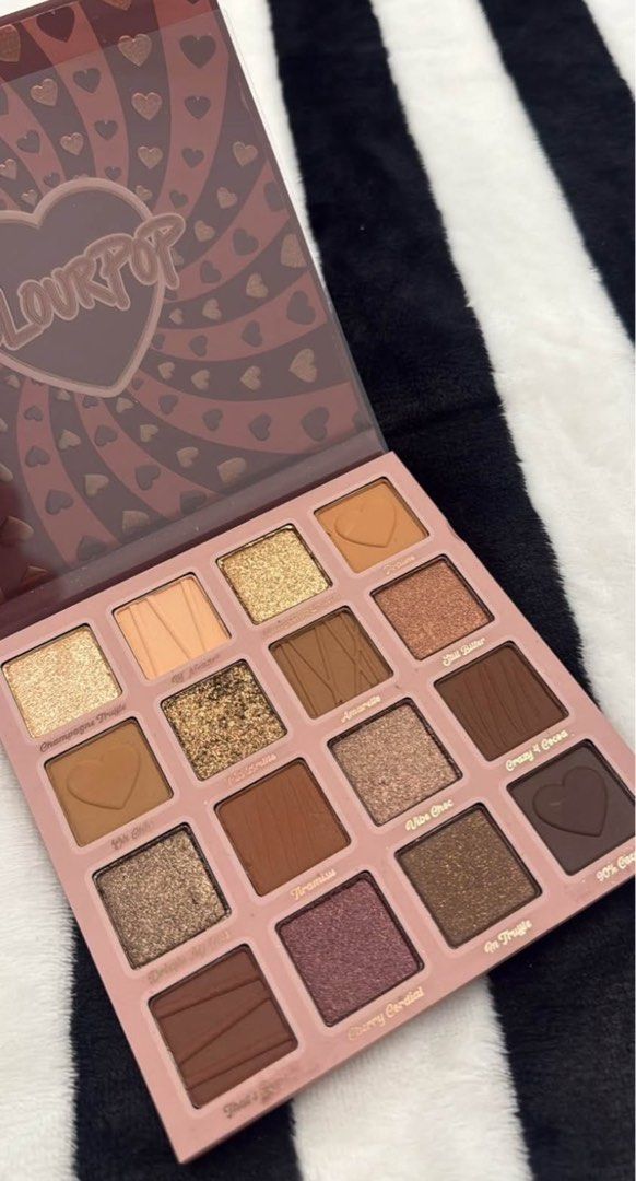 ColourPop Not a Box of Chocolates Palette (Category: Makeup) located in Quezon City. Submitted by cheerupbby (Listing ID 1435812321, Image 2). Description: ColourPop eyeshadow palette with warm, chocolate-toned shades. Stored properly and kept well. Will ship when I get back home to the Philippines in October/November 2026. I will only bring what is SOLD. All makeup is crossposted on marketplace 🇨🇦 and nowhere else. Location: QC Jnt, lalamove.