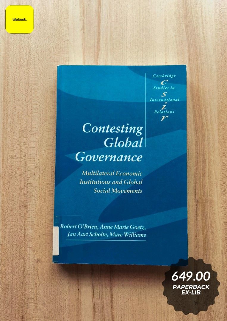 Contesting Global Governance [International Relations] (Category: Storybooks) located in Bacoor. Submitted by lalabook (Listing ID 1435733526, Image 1). Description: Format: Paperback Condition: Very Good Condition, Ex-Lib ****** Shipping and Payment details: MOP: GCash and Bank Deposit MOD: Gogo Express, LBC, Lalamove Location: Bacoor City, Cavite ❌ No Cash on Delivery ❌ No Orange App Checkout Kindly visit our page for more titles. Send us a mes