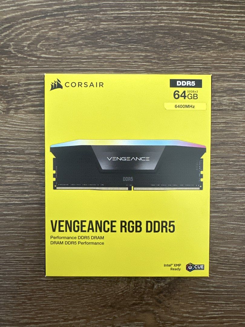 Corsair Vengeance RGB DDR5 64GB (2x32GB) 6400MHz RAM