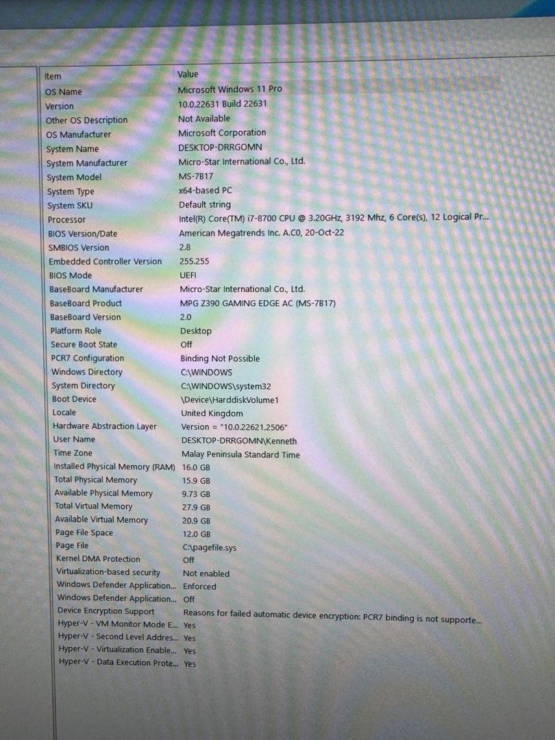 CPU I7-8700 Nvidia RTX3070444113679045765121