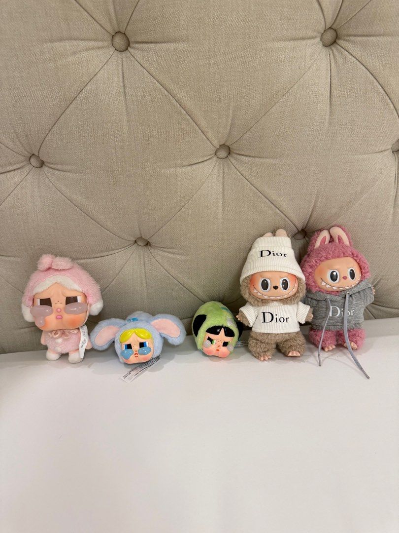 Crybaby Powerpuff, Labubu Charms (Category: Charms) located in Pasig City. Submitted by helpsisdeclutter (Listing ID 1435860842, Image 1). Description: Crybaby (850) Crybaby Powerpuff (Bubbles) (600) Crybaby Powerpuff (Buttercup) (600) Dior Labubu #1 (850) Dior Labubu #2 (850).