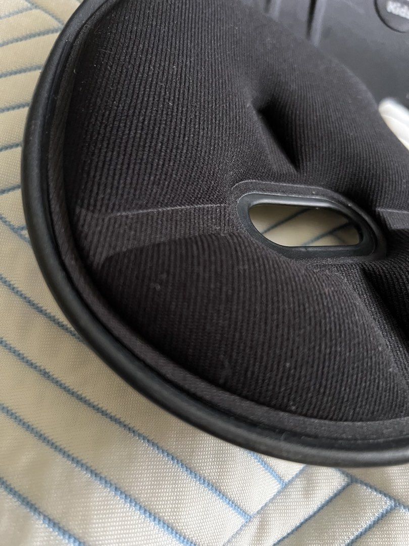 Curble Kids Posture Seat (Category: Chairs) located in Quezon City. Submitted by daday39 (Listing ID 1435738234, Image 3). Description: - Curble Kids posture seat (black). - Designed for kids' posture correction. - Contoured design for comfort. - Padded seating areas. - Features a central opening. - Sturdy frame. - Suitable for various chairs. - Brand name visible..