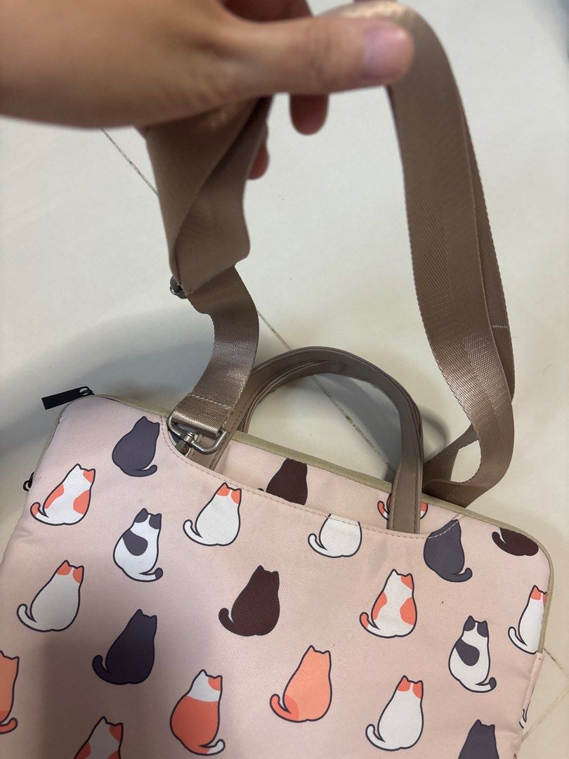 Cute Cat Print Laptop Bag with Shoulder Strap443891763738071041