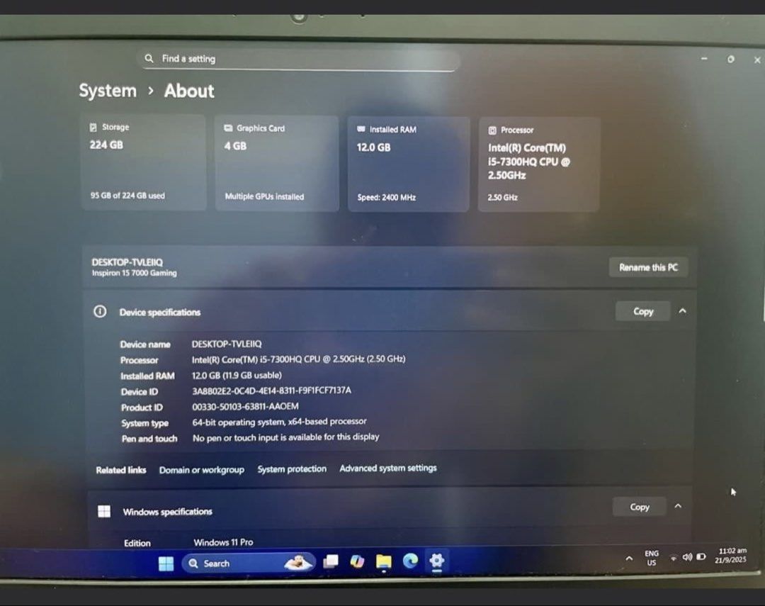 Dell Inspiron 15 7000 Gaming Laptop443662644230246404