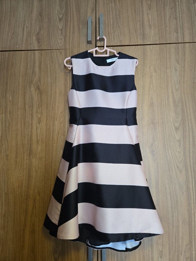 Dior Paris Striped Dress (Category: Dresses) located in Pasig City. Submitted by izzy0202 (Listing ID 1435716568, Image 1). Description: Bust (inches)34.5" Waist (inches)26.5" Hips (inches) 36.5" Around 43" length.