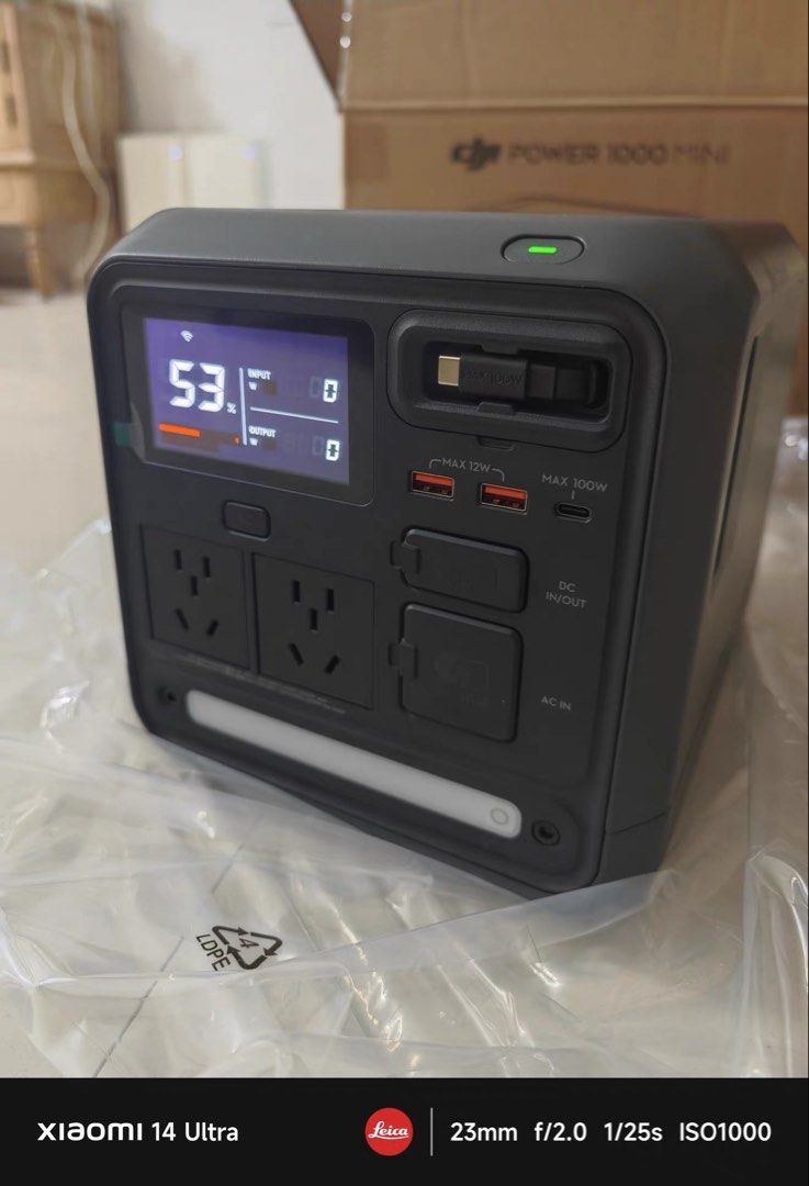 DJI Power 1000 Mini Portable Power Station (Category: Other Gadgets) located in Pasig City. Submitted by cinarty.shops (Listing ID 1435889469, Image 2). Description: Boxed and Brandnew. 30,500.00 Last pc. Open and Test upon pickup Warranty is DJI China (not PH, hence lower price but guaranteed authentic DJI product) DJI Power 1000 Mini Power Station, 1008Wh Large Capacity , 1000W Output Camping Outdoor Solar Generator with USB-C Line, Ultra-small