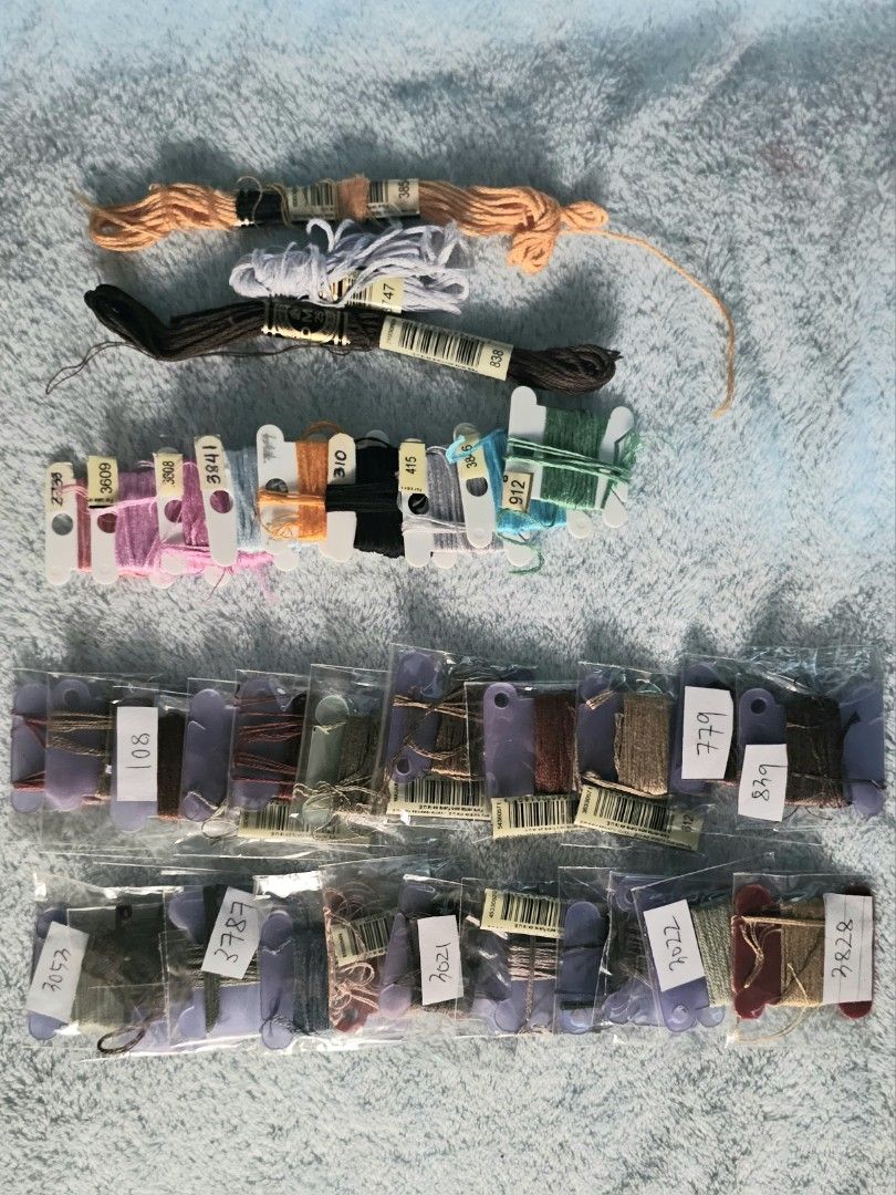 DMC THREADS (Category: Craft Supplies & Tools) located in Manila. Submitted by jules1596 (Listing ID 1435767776, Image 3). Description: REPRICED ‼️ i'm selling po my dmc threads used and unused. these are legit dmc threads po. colors may changed sa photos due to lighting. 71 pcs of unused - 1,700 52 pcs of used but not less than 7 meters - 900 34 pcs used but not less than 4 meters - 170 TOTAL: 2,770 mop: gcash, maya, bank mod: sdd, jnt payo (pay