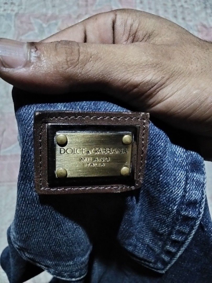 Dolce & Gabbana Jeans (Category: Jeans) located in Zamboanga. Submitted by nurjimdigo71795 (Listing ID 1435828912, Image 3). Description: - Authentic Dolce & Gabbana jeans - Classic blue wash - Branded leather patch, button, and zipper - Straight leg cut - Stylish and timeless.