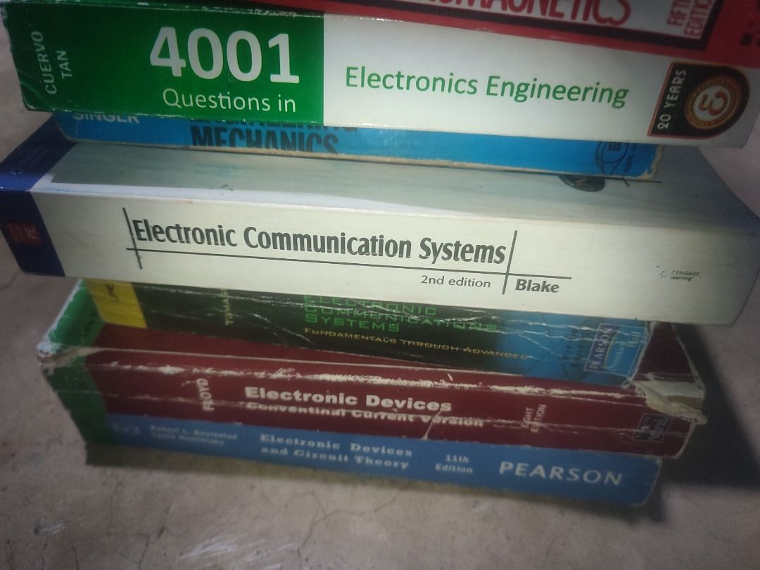 ECE Books for Board Exam Preparation (Category: Textbooks) located in Caloocan City. Submitted by silverphoenix_0368c7 (Listing ID 1435731644, Image 2). Description: Take all (included in the picture) Selling Complete Set of PERCDC Books Based on Updated TOS, books related to ECE for fundamentals and concepts, 4001 Electronics Engineering Excel, Smart Edge math The price is still negotiable for sure buyer 😊 Feel free to pm po if you have queries