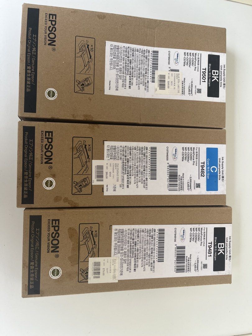 Epson T9501/T9482/T9481 Ink Cartridges