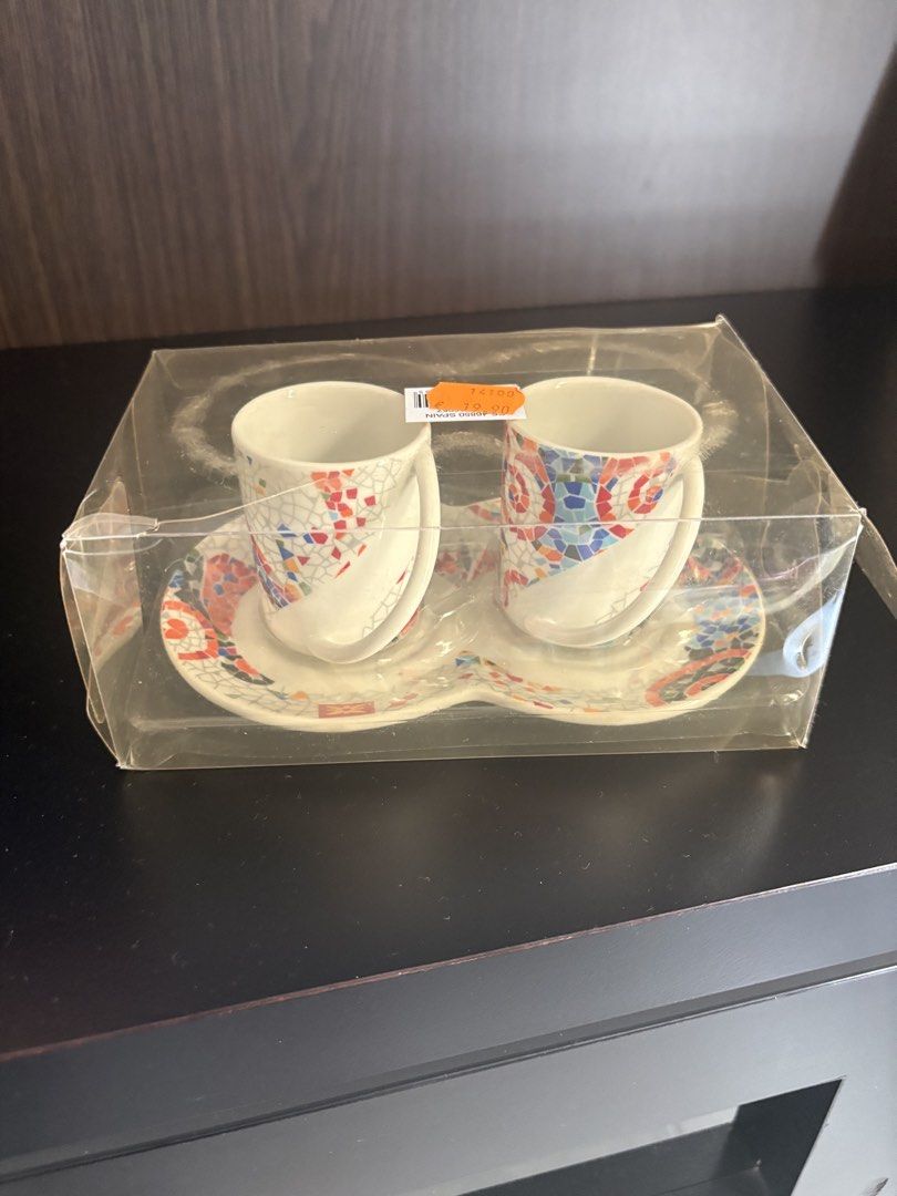 Espresso Cups with Saucers - New