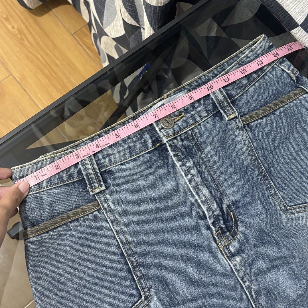 Faded Wash Midi Denim Skirt (Category: Skirts) located in Manila. Submitted by 119.s (Listing ID 1435898083, Image 3). Description: Bought from an IG shop a long time ago. Never used, just washed and stored. RFS: too loose for me, not my style anymore as well 🏷️ Negotiable 📸 Can send more photos (NO WW) 🙇🏻‍♀️ Please expect flaws/manage your expectations as this item is pre-loved. Expect minor color differences due to screen display. 💵 MOP: G