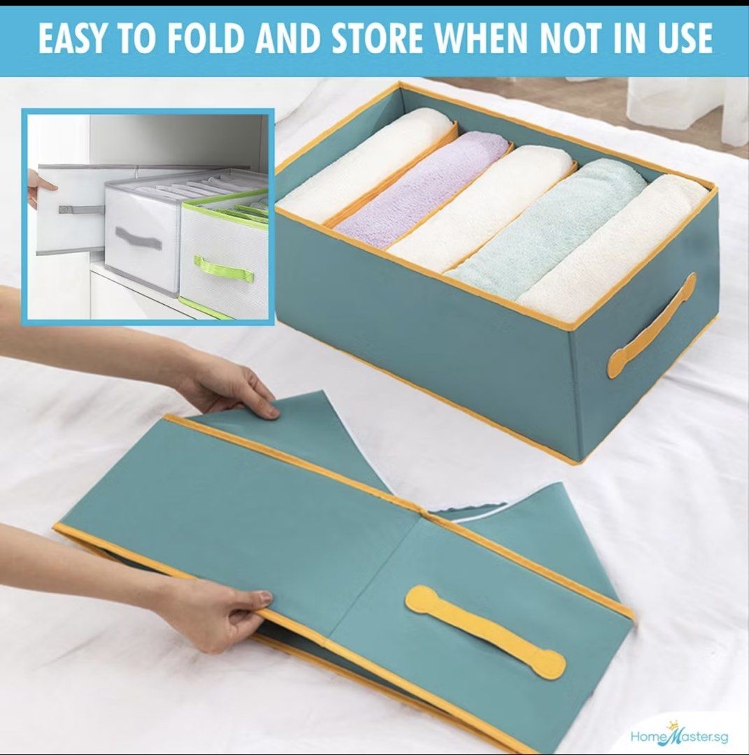 Foldable Storage Box with 8 Grids - Ready Stock