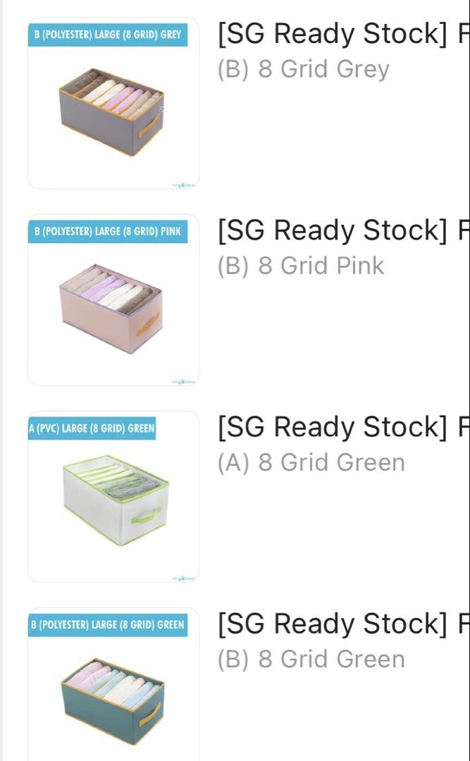 Foldable Storage Box with 8 Grids - Ready Stock444177742017351681