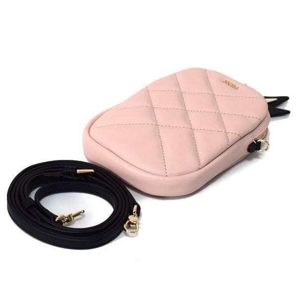 FURLA Pineapple Crossbody Bag (Category: Cross-body Bags) located in Quezon City. Submitted by elize.noelle (Listing ID 1435865508, Image 3). Description: Furla crossbody bag with a unique pineapple design. Features a quilted pink body, black strap, and gold-tone hardware. Includes a zipper closure and a black pineapple-shaped top. Light Pink; Material: Calf Leather Size (Approx.): Height 6.7 inches (17 cm) (excluding leaf motif) x Width 4.7 inch