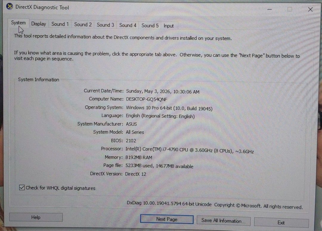 Gaming PC - Intel i7-4790, GTX 1050 Ti443682699419985922