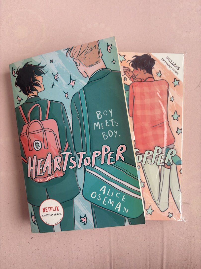 Heartstopper Volume 1 & 2 (Category: Comics & Manga) located in Paranaque City. Submitted by prelovedsrys (Listing ID 1435753354, Image 1). Description: Both books have noticeable yellow markings but second book was never used/read. .