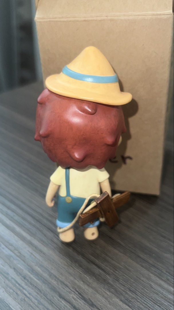 Hirono Marionette (Category: Designer & Blind Box Toys) located in Manila. Submitted by ashii13 (Listing ID 1435792601, Image 2). Description: - Collectible Hirono figure - From The Other One Collection - Includes original box - Includes character card - Features: - Yellow hat - Red bow tie - Blue overalls - Well-detailed WILLING TO TRADE for any dinosaur hirono :).