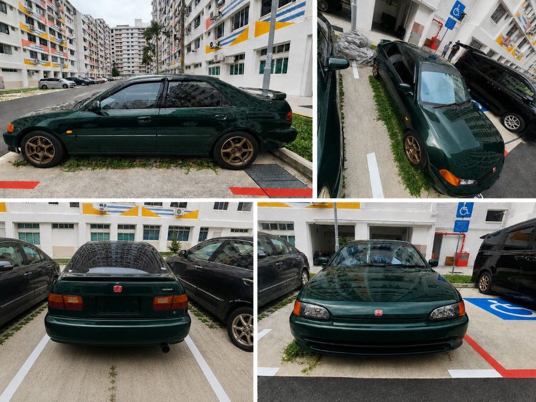 Honda Civic ESI EH9 Auto (Category: Used Cars) located in Singapore. Submitted by playlaah_mini4wd (Listing ID 1435869148, Image 3). Description: Selling off my 1992 civic esi, coe till Feb 2029 (renewable) owner since 2009: Accessories- DC2R dashboard DC2R muffler (midpipe will be give as spare) Ek4 midpipe Bc racing coilover dc2 brake kit full energy suspension bushing for undercarriage Price- Refurbished- $27k (new owner choice of colour for b