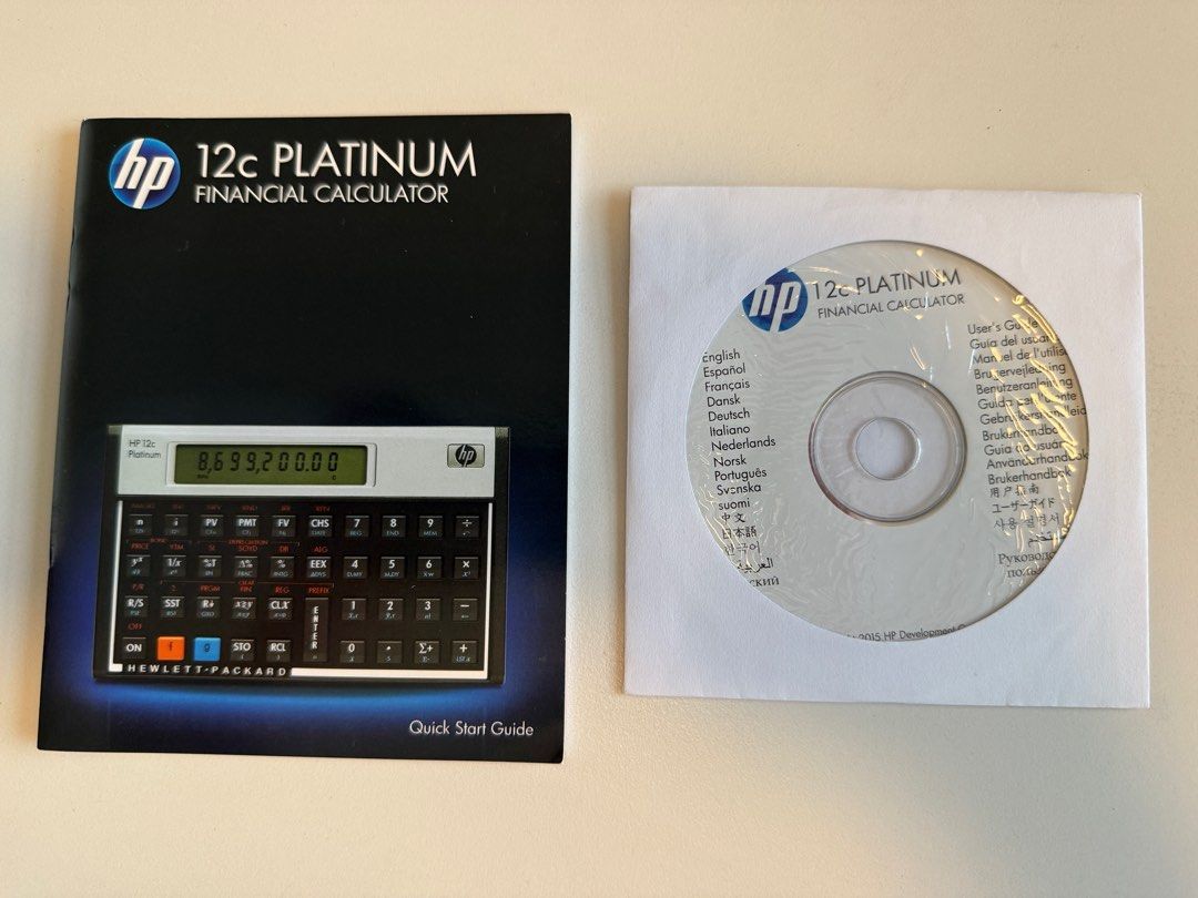 HP 12C Platinum Financial Calculator with Case443900496236390402