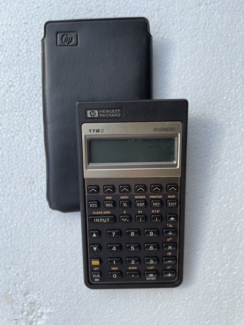 HP 17BII Financial Calculator with Case and Manual