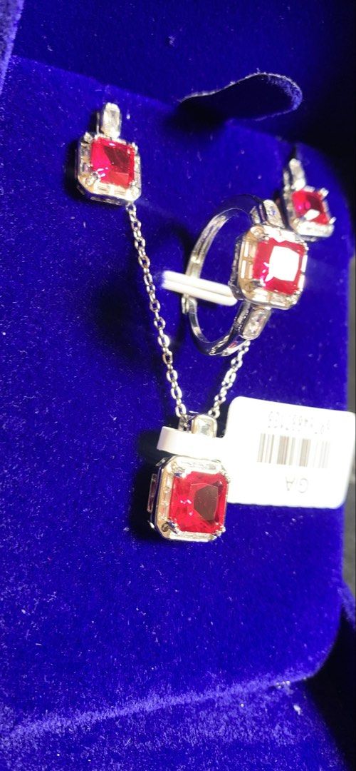 HQ BURMA RUBY PASSED DIAMOND TESTER PT950 micron silver setting with sparkly zircons (Category: Earrings) located in Angeles City. Submitted by aaajaaaded (Listing ID 1435824074, Image 3). Description: ALL RUBIES ARE OF HIGH QUALITY AND PASSED DIAMOND TESTER PAYMENT FIRST VIA G PLUS SF SALE FIRM PRICE RING IS ADJUSTABLE HK SOURCED.