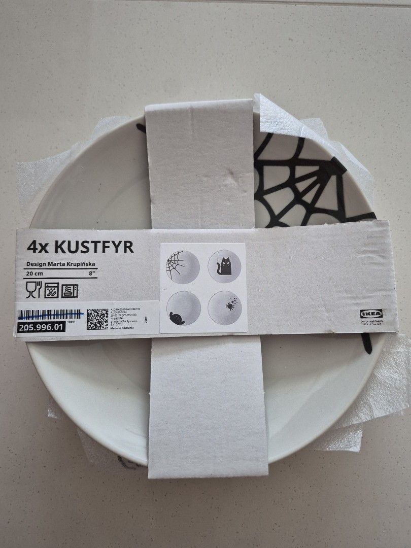 IKEA KUSTFYR Halloween Plates - Set of 4