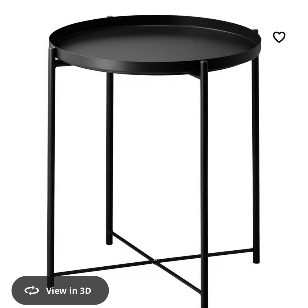 IKEA Side Table - Round Tray Table