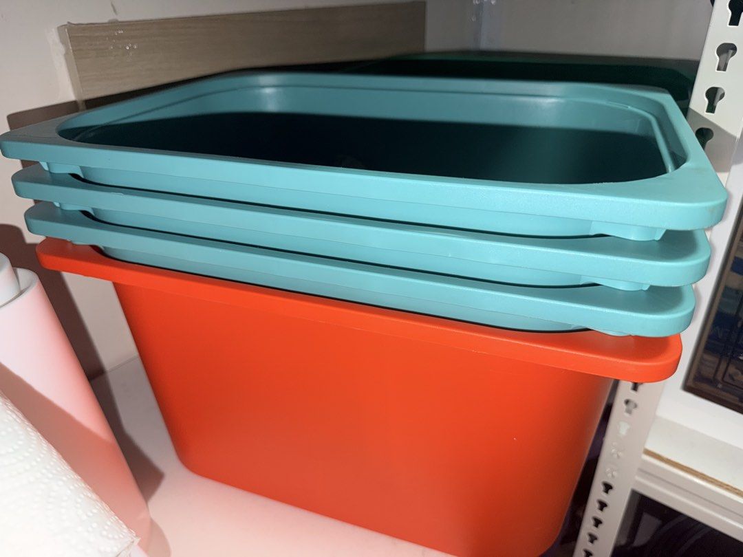 IKEA Stackable Plastic Storage Containers - Various Colors443833071500021762