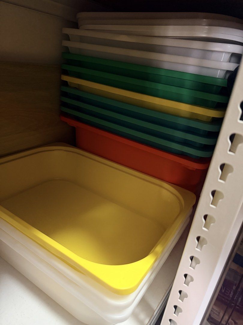 IKEA Stackable Plastic Storage Containers - Various Colors443833071500021760