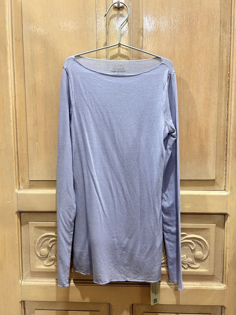 Intimissimi Cashmere Long Sleeve Top (Category: Longsleeves) located in Angeles City. Submitted by closet_encounters (Listing ID 1435754863, Image 2). Description: - Intimissimi long sleeve top - Color: Breeze Blue & Caramel Brown - Size: Small (S) - Brand new with tags, bought in Italy last April 2026 - ₱2,200 each *Last 2 photos from their website.