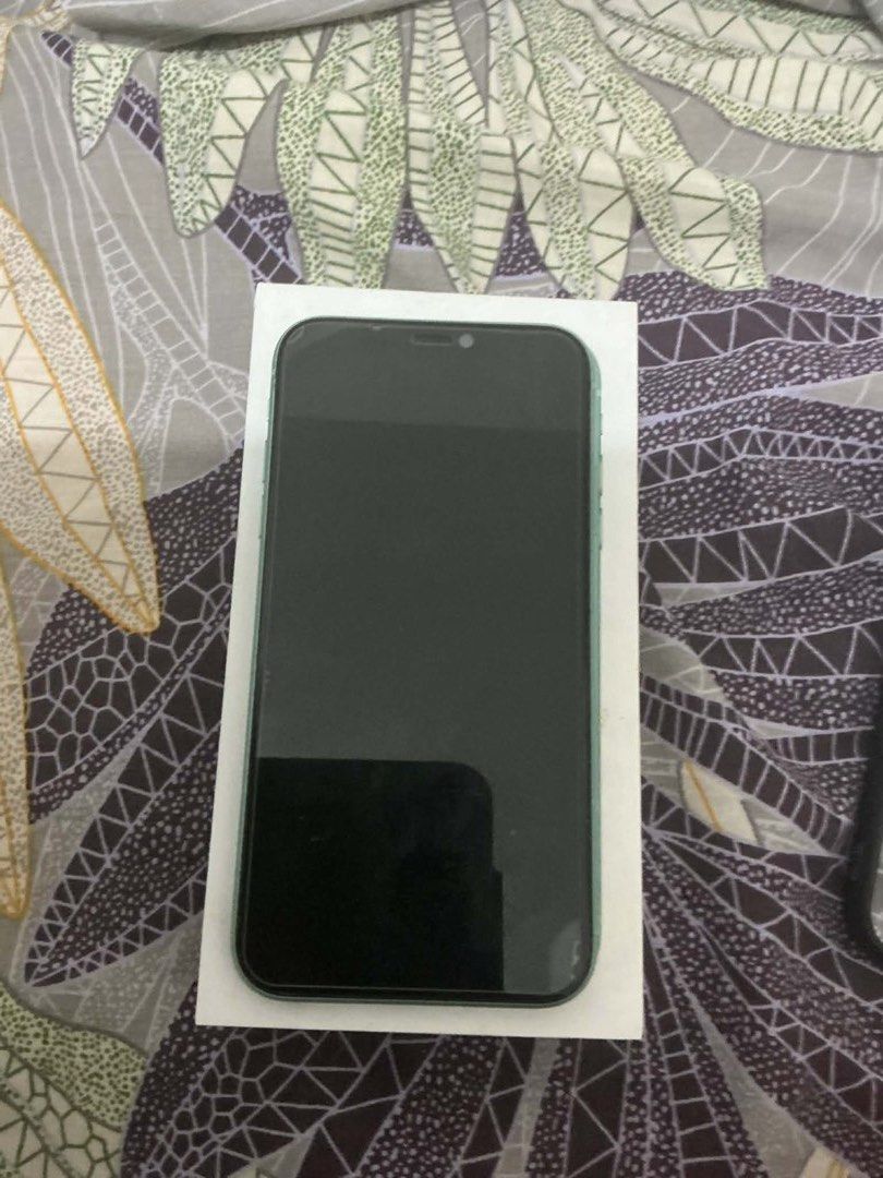 IPHONE 11 128GB (Category: iPhone 11 Series) located in Quezon City. Submitted by ag.garcia (Listing ID 1435906696, Image 1). Description: 10,500 rush only + w/box same imei 🤩🎁 IPHONE 11 128GB FU ANYSIM| UNLI RESET ZP/A Variant | ios 26 ✅100 BATTERY HEALTH REPLACED ✅OK FACE ID| TRUETONE ✅BOTH CAMERA MALINAW ✅SMOOTH I TOUCH ✅NTC APPROVED ✅VERY GOOD CONDITION WITH BOX only same imei‼️ PHONE ISSUE: -Normal dents on side -Paint chips on cam I STILL