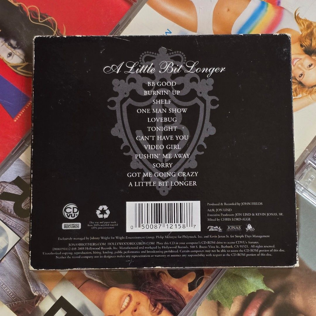 Jonas Brothers A LITTLE BIT LONGER CD (Category: CDs & DVDs) located in Katipunan. Submitted by fhebnadela (Listing ID 1435750163, Image 2). Description: pre loved.