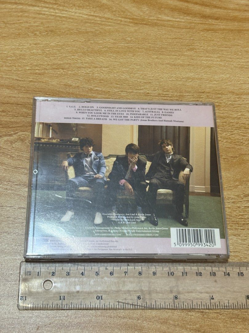 Jonas Brothers CD Album (Category: CDs & DVDs) located in Manila. Submitted by alextoot (Listing ID 1435739706, Image 2). Description: Haven’t tested since I don’t have a CD player RFS: Moving sale! 📦 🧾 Payment: GCash, Maya Delivery (shouldered by buyer): J&T, Grab, Lalamove Location: Metro Manila Reminders: ✅ Pay as you order ✅ Please manage your expectations since these are preowned items ✅ Carefully check the photos before buying the item ✅ 