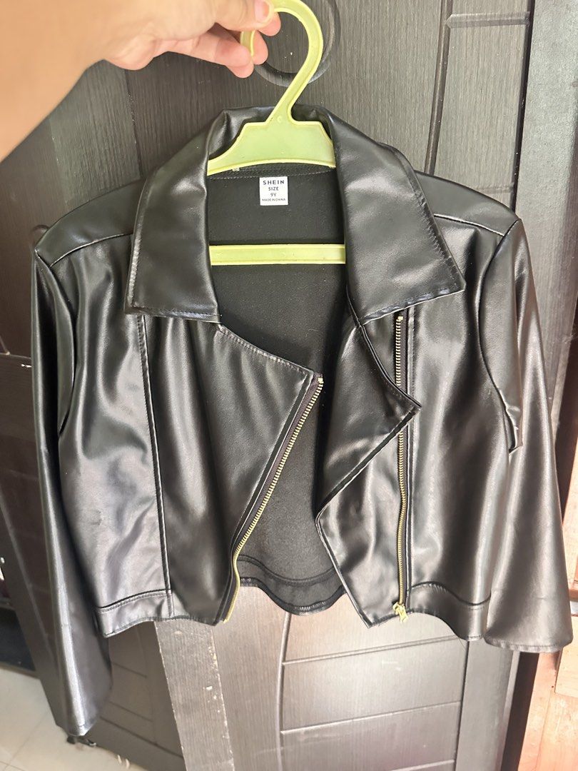 Kids leather jacket girls leather jacket (Category: Coats, Jackets and Outerwear) located in Sariaya. Submitted by josza_23 (Listing ID 1435749222, Image 2). Description: Used once for school activity Good for 7-10yo.