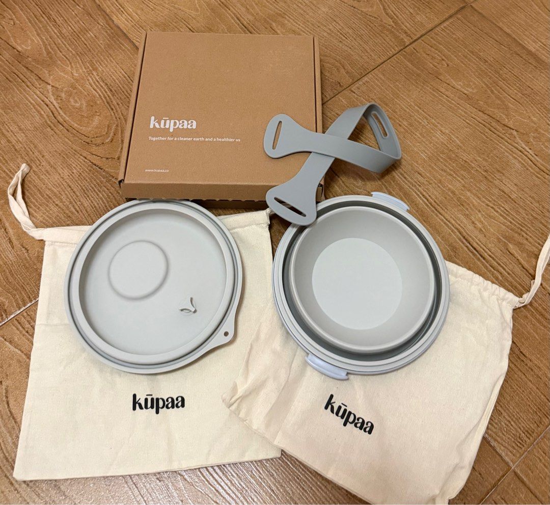 Kupaa Collapsible Food Container Set - Grey443846141318287361