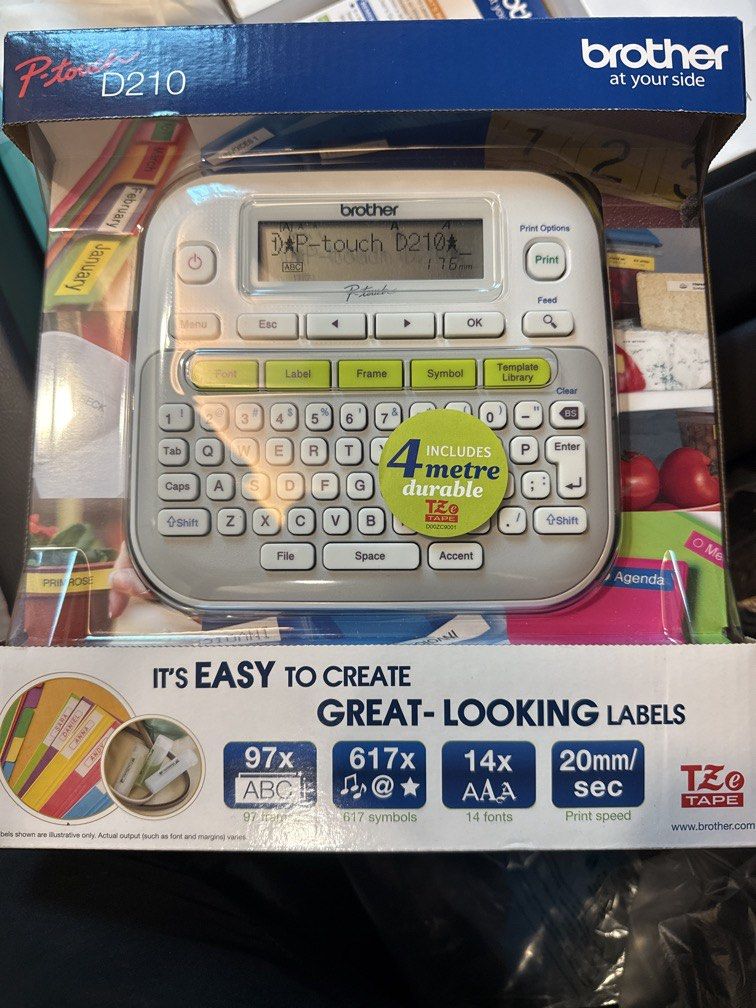 Label printer (Category: Art & Prints) located in Singapore. Submitted by oldman74 (Listing ID 1435803069, Image 1). Description: Brand new Brother Brand label maker (D210) Self collect at AMk .