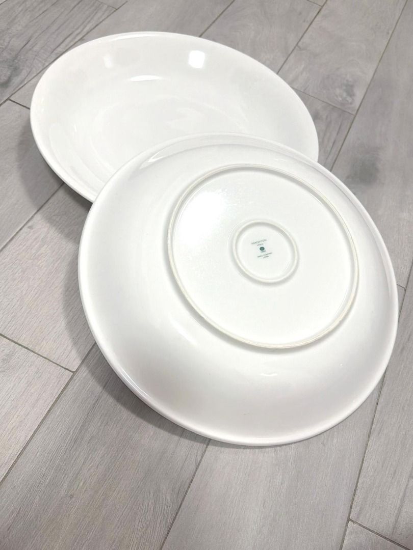 Large White Platter Plates | Vintage Nikko