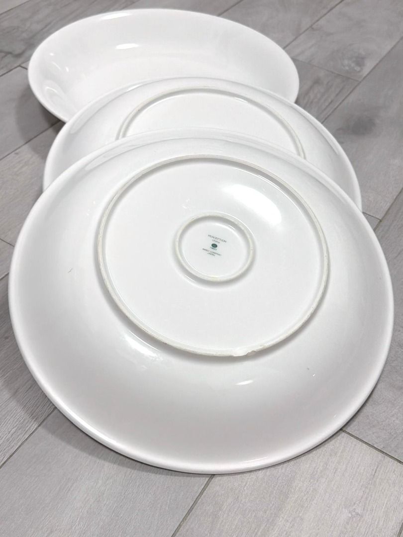 Large White Platter Plates | Vintage Nikko444404278693079043