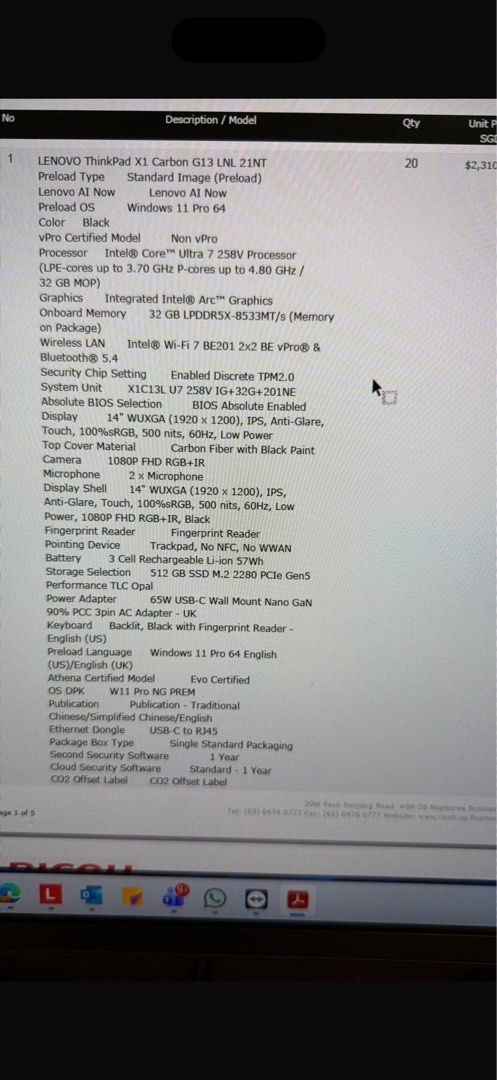 Lenovo ThinkPad x1 carbon gen 13443768764765972482