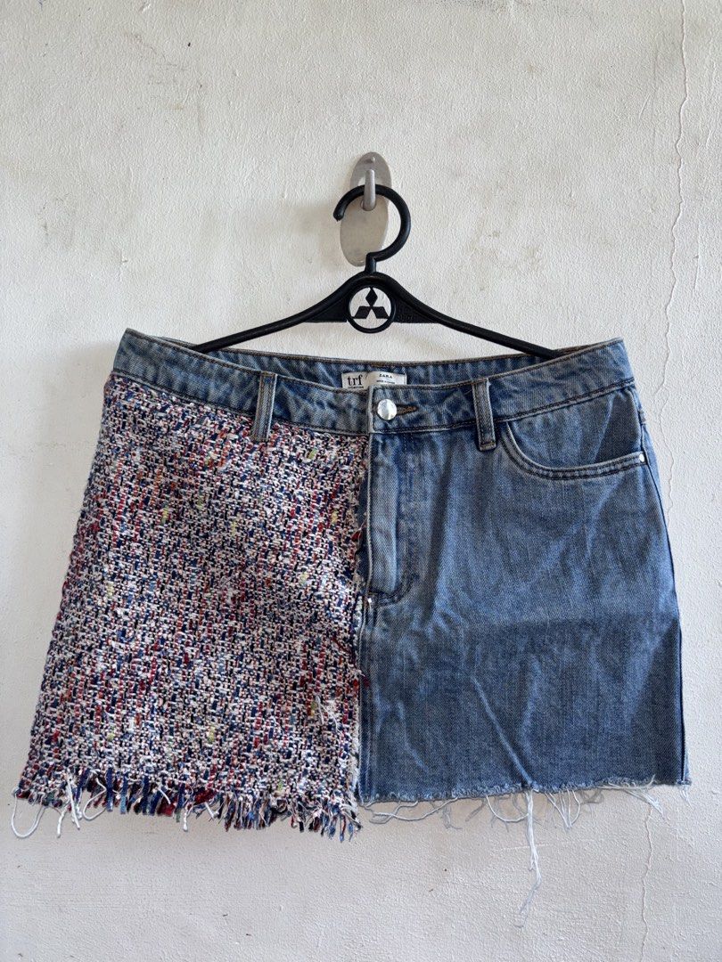 Light Blue Denim Shorts/bottoms/skirts (Category: Shorts) located in Manila. Submitted by genesaysss (Listing ID 1435901332, Image 3). Description: Light blue denim shorts with distressed details. Features a button closure and pockets. The shorts have decorative beading along the hemline. The edges of the shorts are frayed/random bottoms and skirts Size 29-30, 50 each.