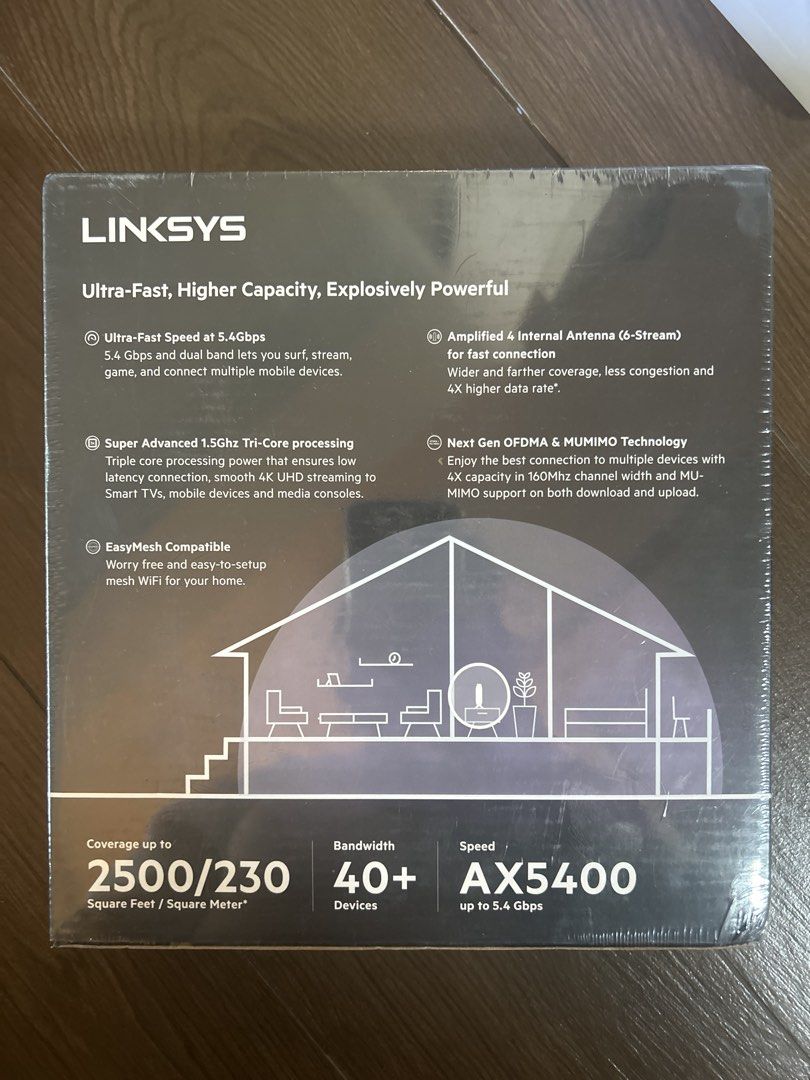 Linksys AX5400 WiFi 6 Router445177479635281921