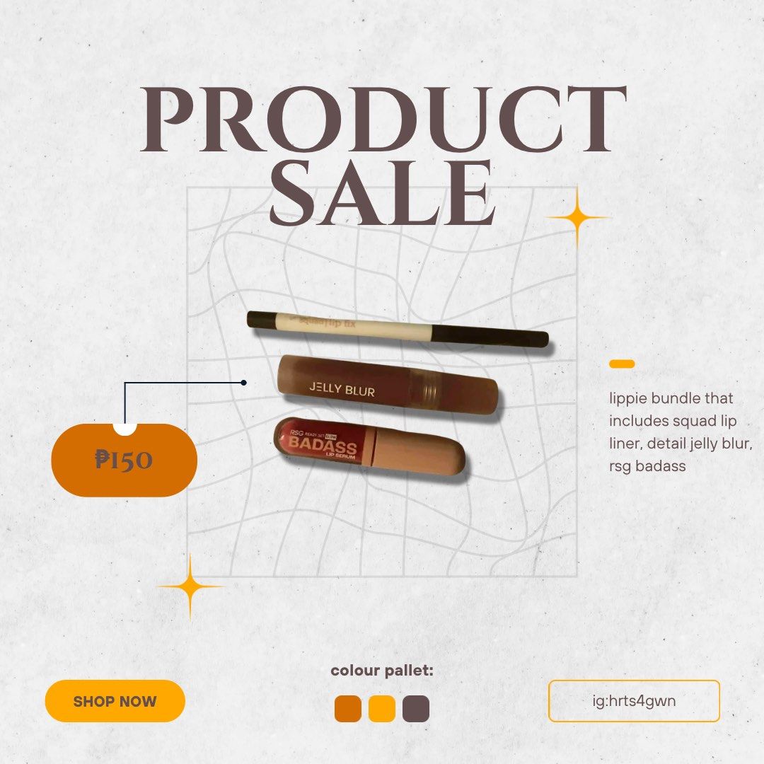 lippie bundle (Category: Makeup) located in Manila. Submitted by wenzthriftt (Listing ID 1435762848, Image 1). Description: swatched only.