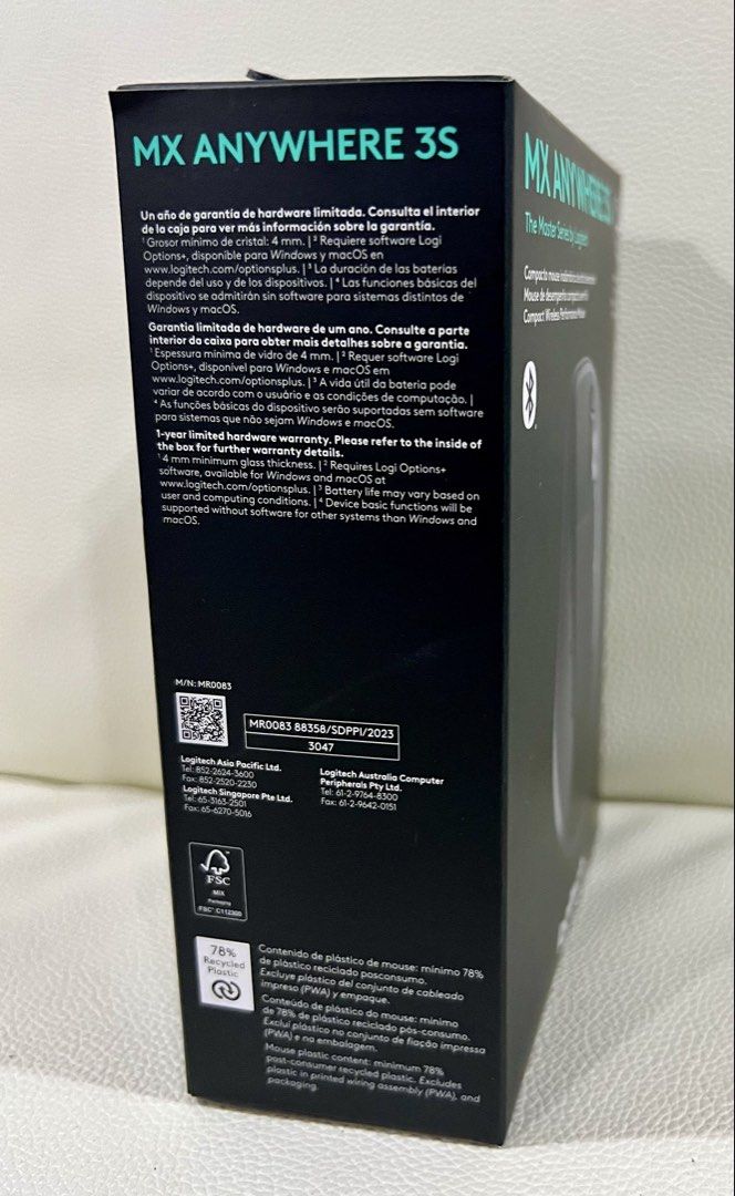 Logitech MX Anywhere 3S Wireless Mouse - Black444121565292154883