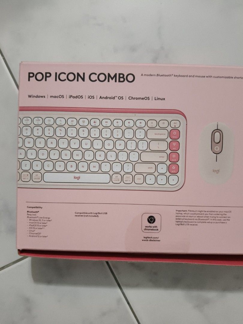 Logitech POP Icon Combo - Rose443687943201761281