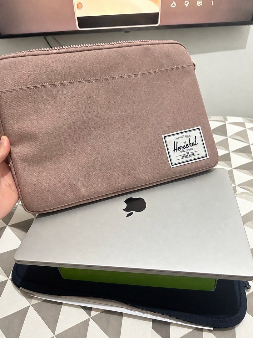 MacBook Pro 14-inch (M3, Nov 2023) (Category: Laptops & Notebooks) located in Manila. Submitted by er3h24 (Listing ID 1435780212, Image 1). Description: - MacBook Pro 14-inch with M3 chip - 512 GB storage - Battery condition: Normal, 99% maximum capacity - Last charged to 100% on March 26, 2024 - Includes Herschel laptop sleeve - Limited warranty expires December 10, 2026 - with honest issue on screen (for replacement).