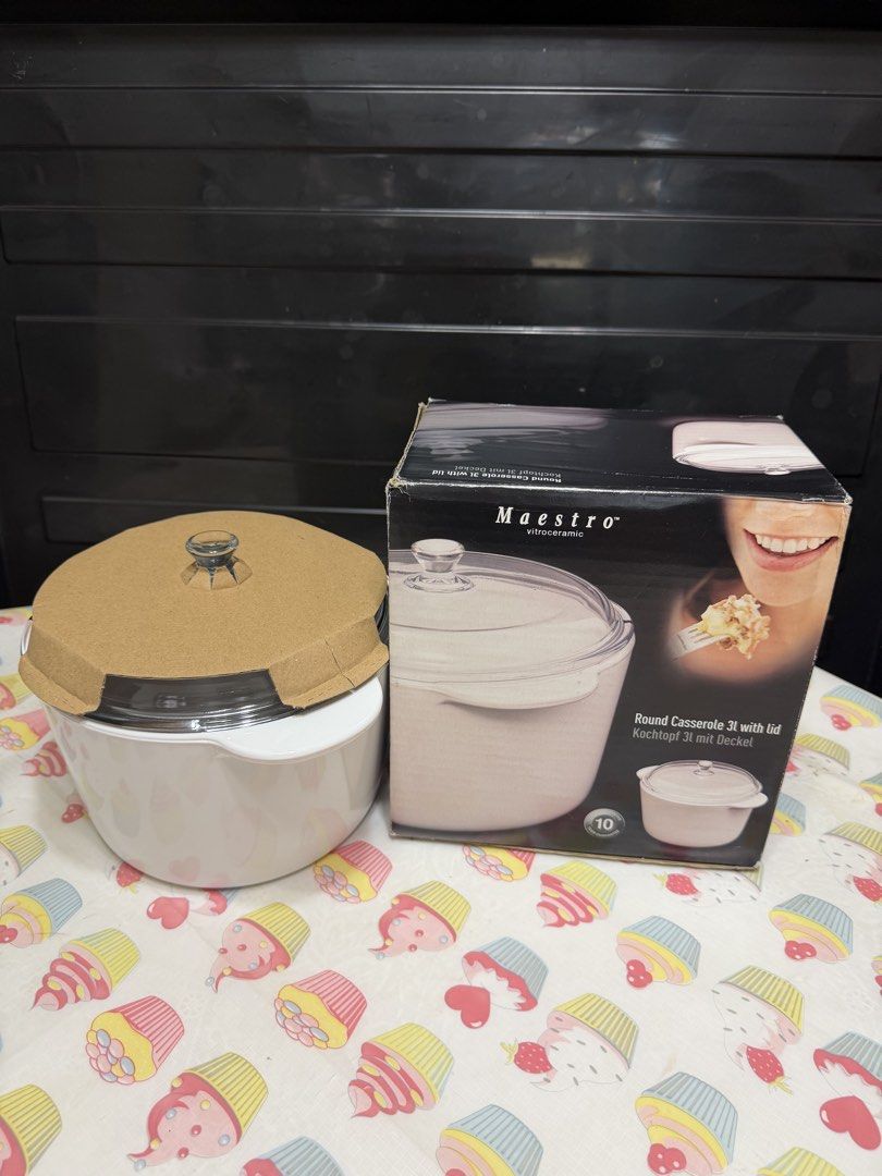 Maestro vitroceramic Round Casserole 3L with Lid443952103351930880