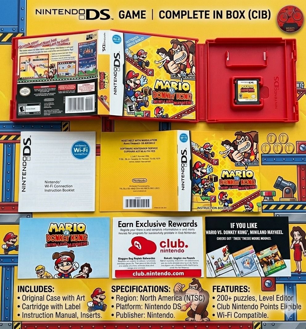 Mario vs. Donkey Kong: Mini-Land Mayhem! DS Game (Category: Nintendo) located in General Trias. Submitted by miggys_booth (Listing ID 1435781979, Image 1). Description: 🍄 Mario vs. Donkey Kong: Mini-Land Mayhem! Nintendo DS | Nintendo | 2010 💰 Price: ₱1495 📍 Gen Tri / Imus | 🚚 Nationwide Shipping Available ━━━━━━━━━━━━━━━━━━━━━━━━ 📦 Condition: Used – Complete in Box (CIB) ✅ Includes: • DS Game Cartridge • Original Case • Manual/Booklet ━━━━━