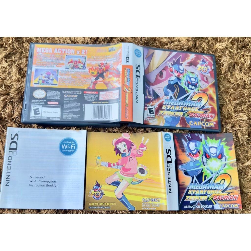 Mega Man Star Force 2: Zerker × Saurian (Category: Nintendo) located in General Trias. Submitted by miggys_booth (Listing ID 1435778327, Image 2). Description: 🌟 Mega Man Star Force 2: Zerker × Saurian Nintendo DS | Capcom | 2008 💰 Price: ₱2995 📍 Gen Tri / Imus | 🚚 Nationwide Shipping Available ━━━━━━━━━━━━━━━━━━━━━━━━ 📦 Condition: Used – Complete in Box (CIB) ✅ Includes: • DS Game Cartridge • Original Case • Manual/Booklet ━━━━━━━━━━━━━━━━━