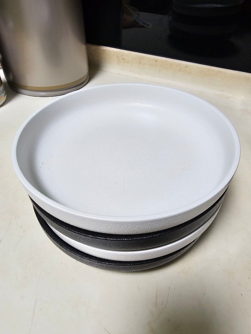 Modern Ceramic Plates - Black and White443959118041589762